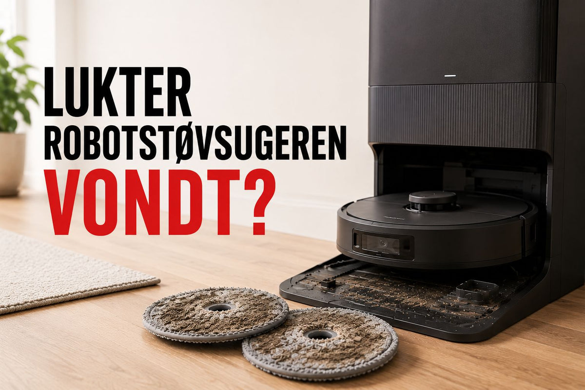 Hvorfor lukter robotstøvsugeren vondt? Slik fjerner du lukten
