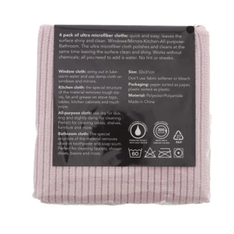Mikrofiberkluter 4-pk