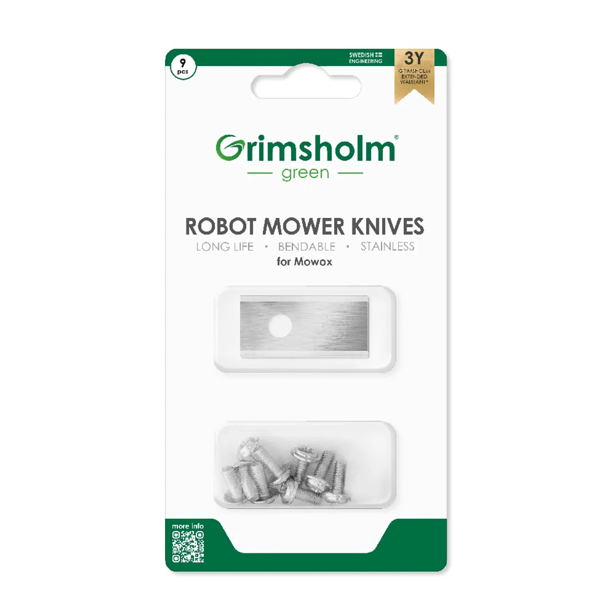 Grimsholm kniver til Mowox 9 stk