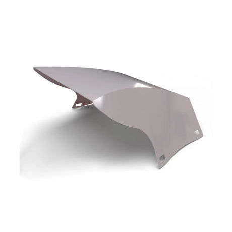 Værbeskyttelse til robotgressklipper i aluminium composite.