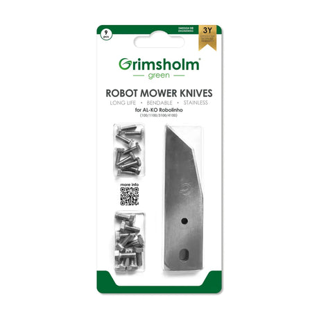 Grimsholm kniver til AL KO Robolinho 100 og 1000 serien 9 stk