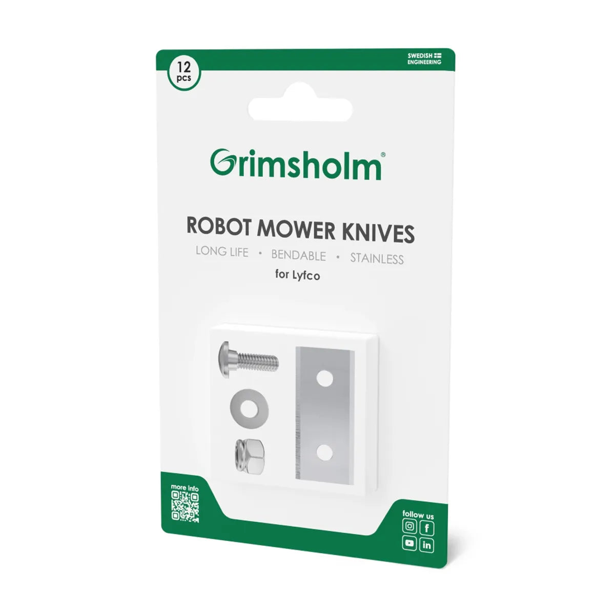 Grimsholm kniver til Lyfco 12 stk