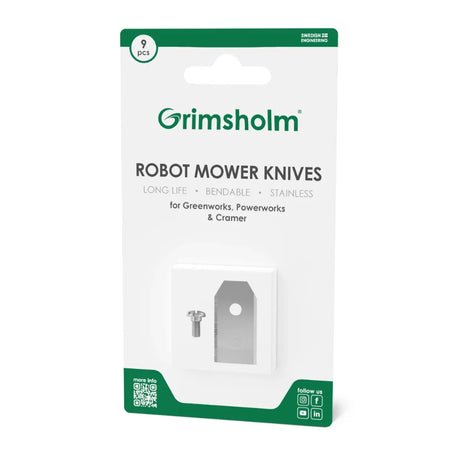 Grimsholm kniver til Greenworks Powerworks Cramer 9 stk