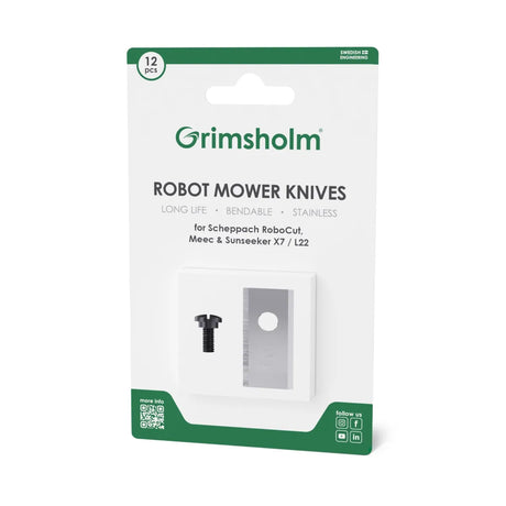 Grimsholm kniver til Scheppach RoboCut Sunseeker X7 L22 og Meec 12 stk