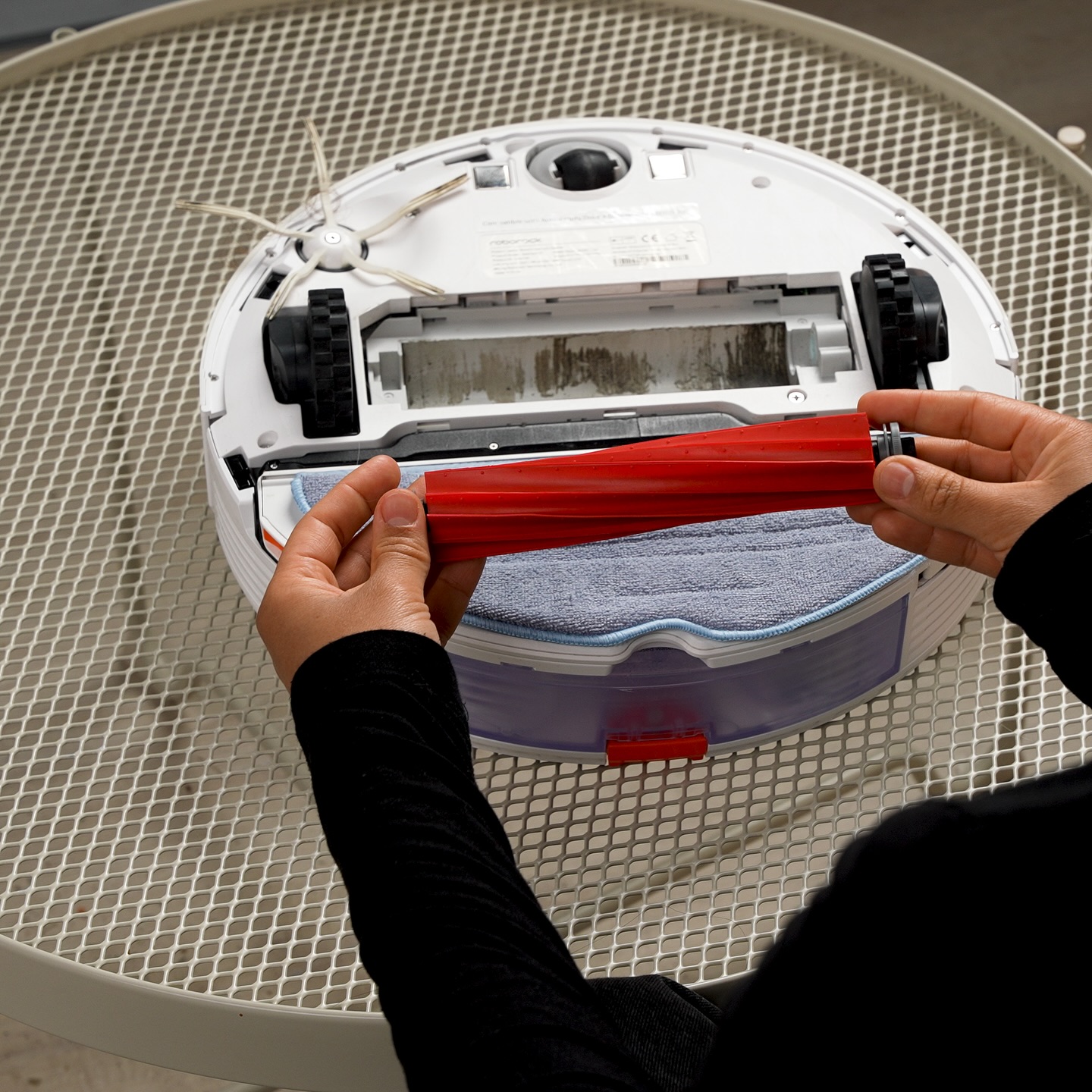 rengjør filter og børster til roborock