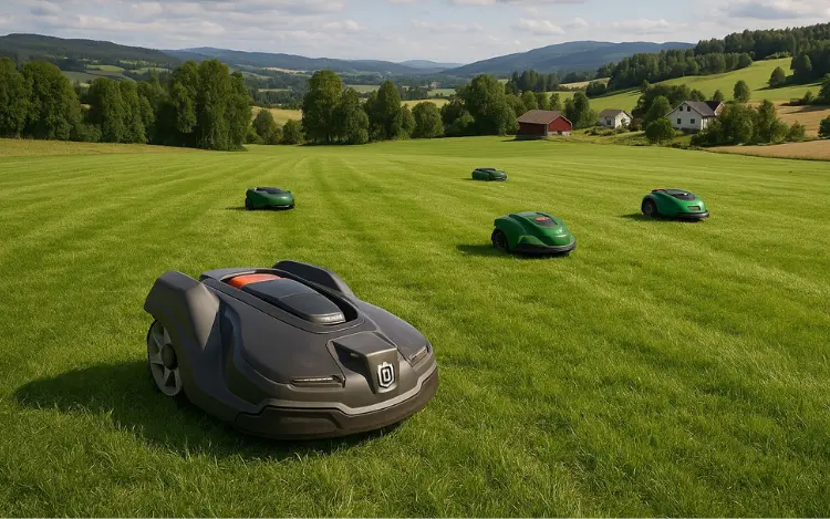 Robotgressklippere klipper plenen