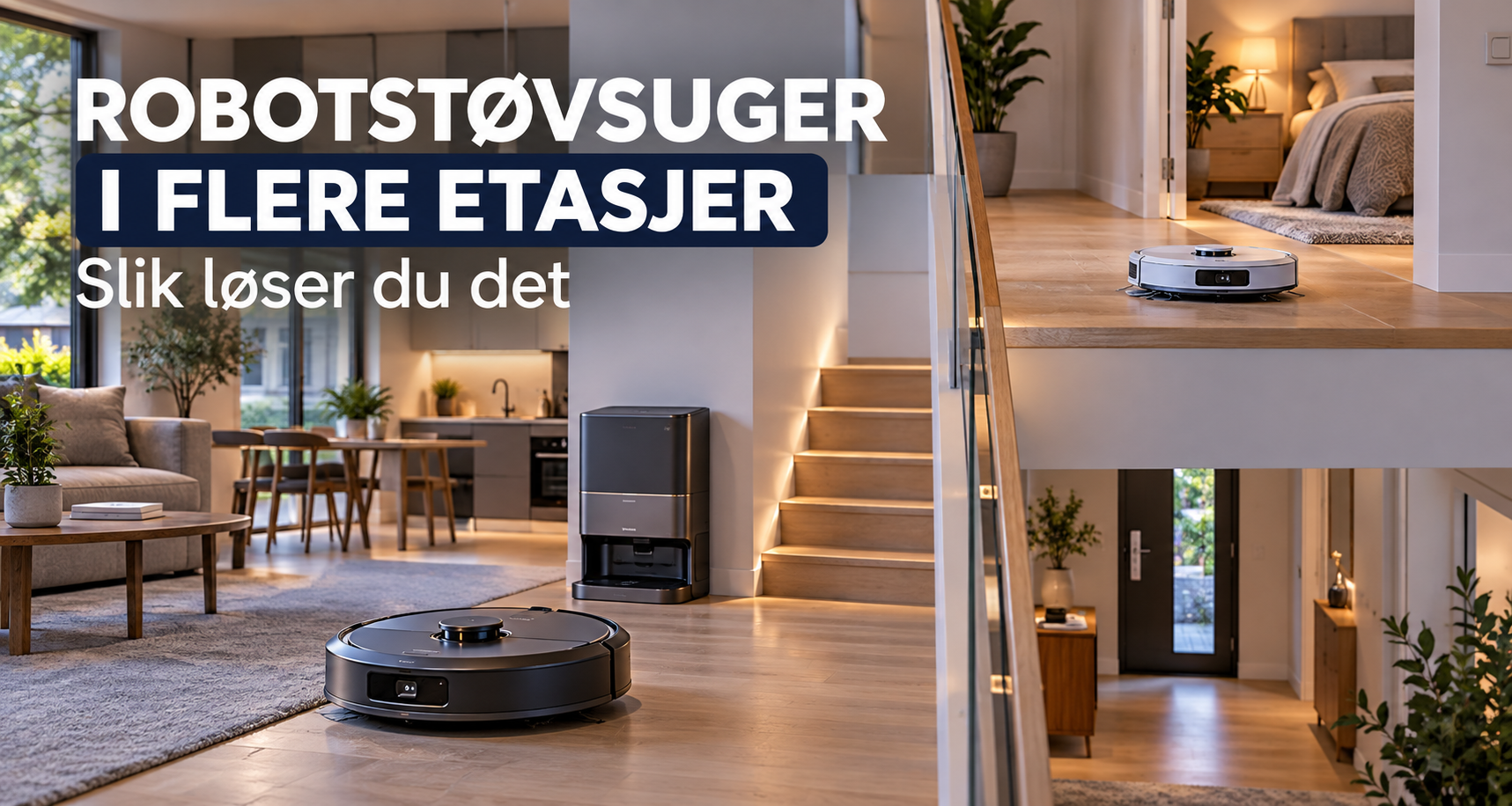 Robotstøvsuger i flere etasjer slik løser du det