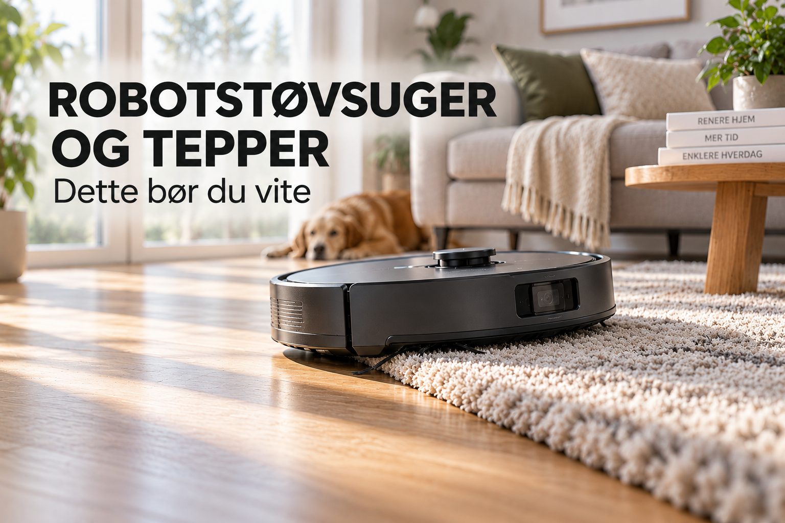 Robotstøvsuger og tepper dette bør du vite