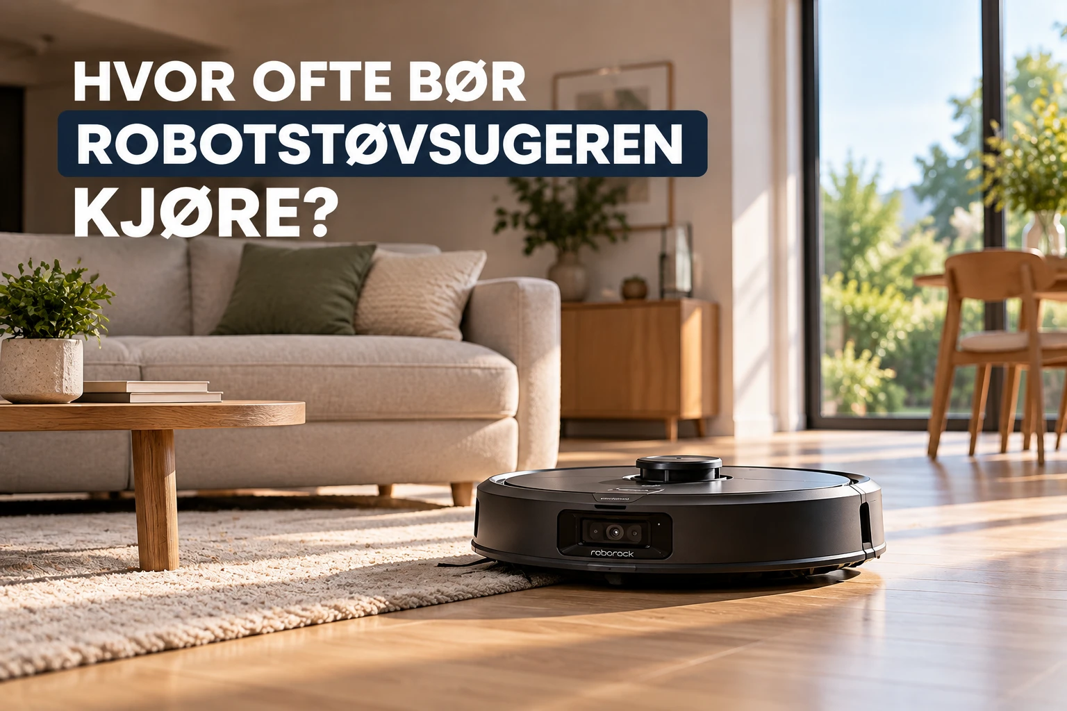 Hvor ofte bør robotstøvsugeren kjøre?